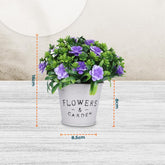Urbane Home Artificial Plants For Home Décor|Natural Looking Indoor Fake Plants With Pot|Artificial Flowers For Decoration (Lavender)